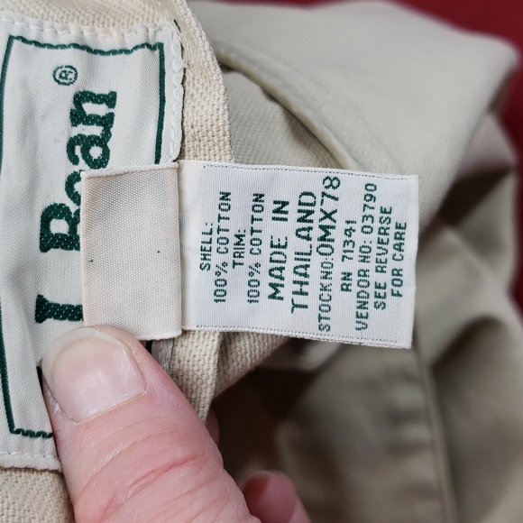 L.L.Bean barn coat cream lined sz medium petite 2 pc - Picture 16 of 16